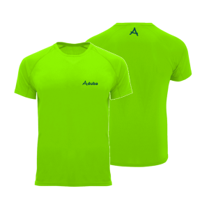Camiseta Técnica Manga Corta Aduba Control Dry – Verde Fluor – Tenis y Padel