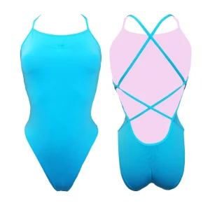 Bañador Turbo Celeste Junior Natación Sincro (Patrón Sirene) | Crawl
